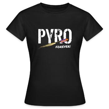 Fusée Pyro Forever - T-shirt Femme - noir - Devant - AI Model Female 172 dark (172cm)