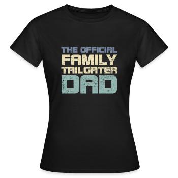 The Official Family Tailgater Dad - Women's T-Shirt - black - Front - AI Model Female 172 dark (172cm)
