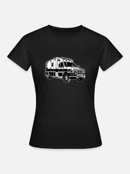 Ambulance / Ambulance 01_schwarz blanc - T-shirt Femme - noir