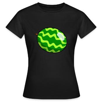Melone - Frauen T-Shirt - Schwarz - Vorne - AI Model Female 172 dark (172cm)