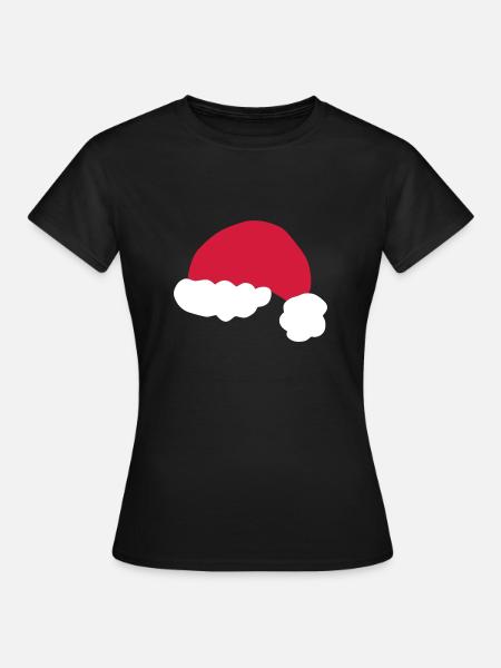Père Noël / chapeau - T-shirt Femme - noir