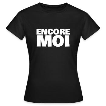 encore moi - T-shirt Femme - noir - Devant - AI Model Female 172 dark (172cm)