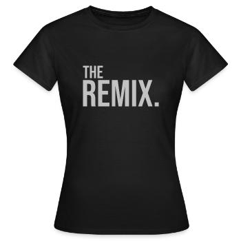 The Remix - Frauen T-Shirt - Schwarz - Vorne - AI Model Female 172 dark (172cm)