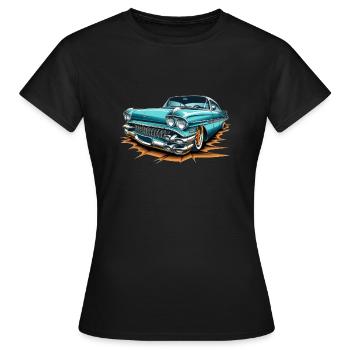 schicker Lowrider - Frauen T-Shirt - Schwarz - Vorne - AI Model Female 172 dark (172cm)