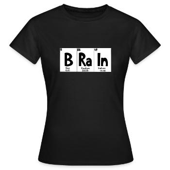 Brain Chemie Symbole - Frauen T-Shirt - Schwarz - Vorne - AI Model Female 172 dark (172cm)