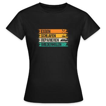Maître Couvreur Couvreur - T-shirt Femme - noir - Devant - AI Model Female 172 dark (172cm)