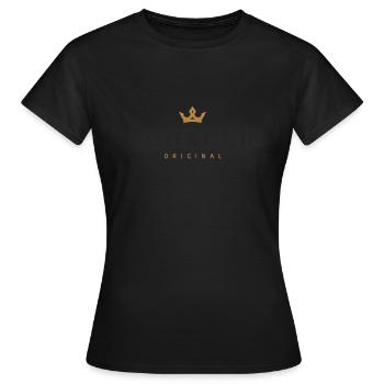 Logo original de la famille Schauer - T-shirt Femme - noir - Devant - AI Model Female 172 dark (172cm)