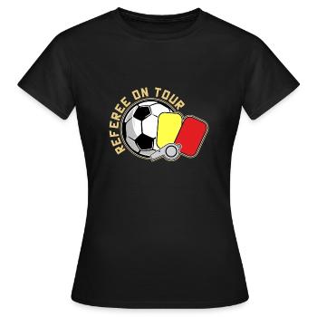 Referee - Women's T-Shirt - black - Front - AI Model Female 172 dark (172cm)