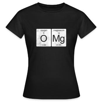 OMG Periodensystem - Frauen T-Shirt - Schwarz - Vorne - AI Model Female 172 dark (172cm)