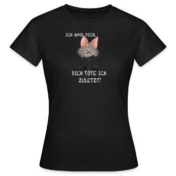 süße mörderische kleine Vampir Fledermaus - Frauen T-Shirt - Schwarz - Vorne - AI Model Female 172 dark (172cm)