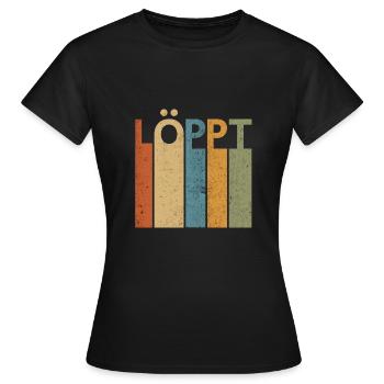Lobs bas allemand nord-allemand - T-shirt Femme - noir - Devant - AI Model Female 172 dark (172cm)
