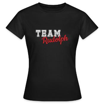 Équipe Rudolph - T-shirt Femme - noir - Devant - AI Model Female 172 dark (172cm)