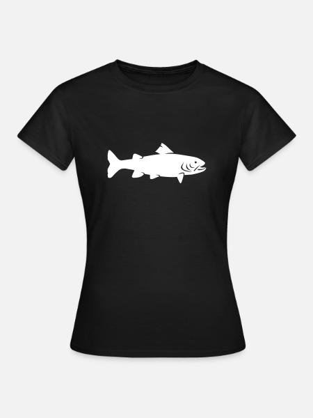 Forelle - Frauen T-Shirt - Schwarz