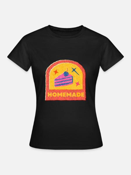 Selbstgemachte Torte Kuchen - Frauen T-Shirt - Schwarz
