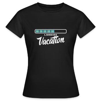 Kasachstan Flagge Kasachstan Fahne Kazakhstan - Frauen T-Shirt - Schwarz - Vorne - AI Model Female 172 dark (172cm)