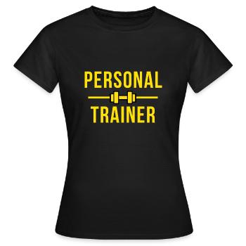 Personal- Trainer - Women's T-Shirt - black - Front - AI Model Female 172 dark (172cm)