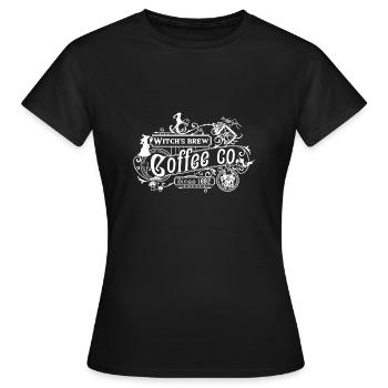 Witch's Cafe - Women's T-Shirt - black - Front - AI Model Female 172 dark (172cm)
