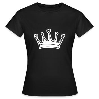 Couronne - T-shirt Femme - noir - Devant - AI Model Female 172 dark (172cm)