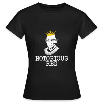 Notorious RBG Feministisches Geschenk - Frauen T-Shirt - Schwarz - Vorne - AI Model Female 172 dark (172cm)