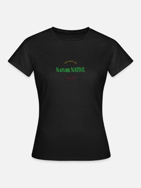 Natur - Frauen T-Shirt - Schwarz