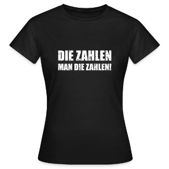 Die Zahlen - Frauen T-Shirt - Schwarz - Vorne - AI Model Female 172 dark (172cm)