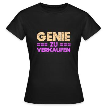 Genie Zu Verkaufen - Frauen T-Shirt - Schwarz - Vorne - AI Model Female 172 dark (172cm)