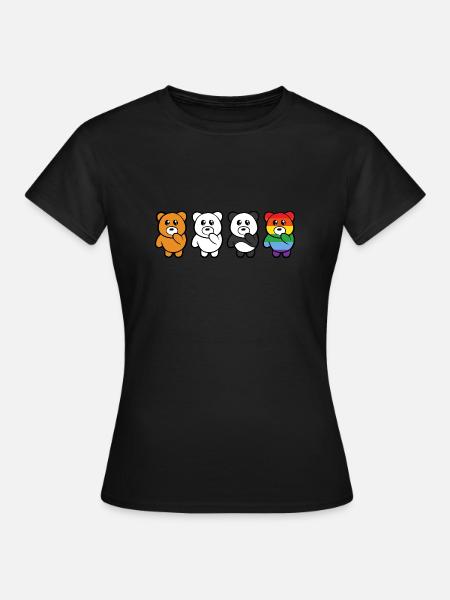 Ours LGBT - T-shirt Femme - noir