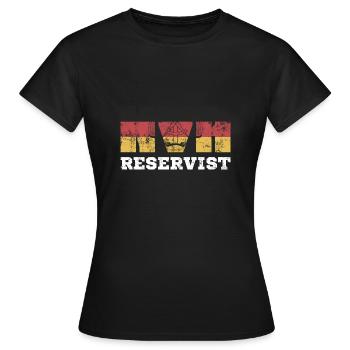 NVA reservist DDR Ostdeutschland Geschenk Ossi - Frauen T-Shirt - Schwarz - Vorne - AI Model Female 172 dark (172cm)