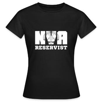 NVA reservist DDR Ostdeutschland Geschenk Ossi - Frauen T-Shirt - Schwarz - Vorne - AI Model Female 172 dark (172cm)
