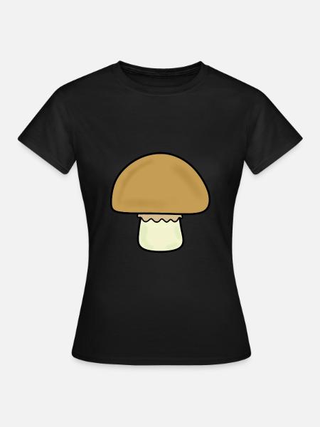 Pilz, Pilze - Frauen T-Shirt - Schwarz