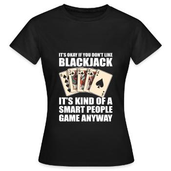 Blackjack Black Jack - Women's T-Shirt - black - Front - AI Model Female 172 dark (172cm)