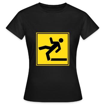 Glisser - T-shirt Femme - noir - Devant - AI Model Female 172 dark (172cm)