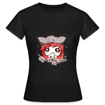 lucy sparkle - Frauen T-Shirt - Schwarz - Vorne - AI Model Female 172 dark (172cm)