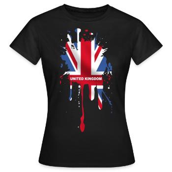 union jack 5 - T-shirt Femme - noir - Devant - AI Model Female 172 dark (172cm)