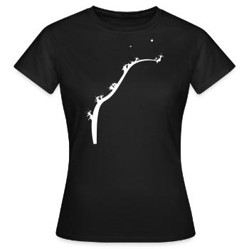 Lange Pflanze - Frauen T-Shirt - Schwarz - Vorne - AI Model Female 172 dark (172cm)