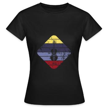 Cello - Women's T-Shirt - black - Front - AI Model Female 172 dark (172cm)
