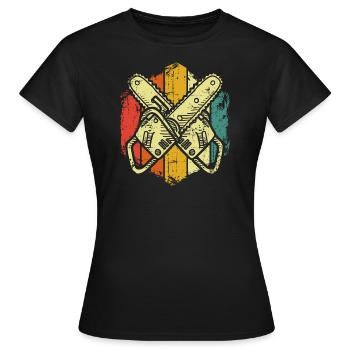 Tronçonneuse - T-shirt Femme - noir - Devant - AI Model Female 172 dark (172cm)
