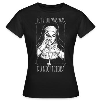 Je tire ce que tu ne tires pas nonne - T-shirt Femme - noir - Devant - AI Model Female 172 dark (172cm)