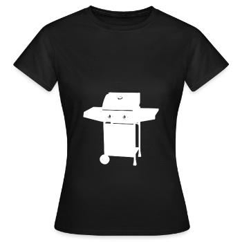 Barbecue à gaz Barbecue Barbecue Barbecue Barbecue Feu Cadeau - T-shirt Femme - noir - Devant - AI Model Female 172 dark (172cm)