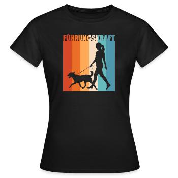 Hundehalterin Geschenkidee Führungskraft Hund Witz - Frauen T-Shirt - Schwarz - Vorne - AI Model Female 172 dark (172cm)