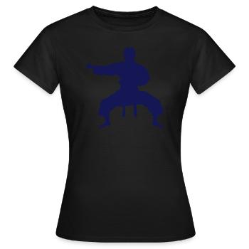 combat karate icone 17 2 - T-shirt Femme - noir - Devant - AI Model Female 172 dark (172cm)