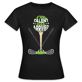 Das Talent ist da - Frauen T-Shirt - Schwarz - Vorne - AI Model Female 172 dark (172cm)