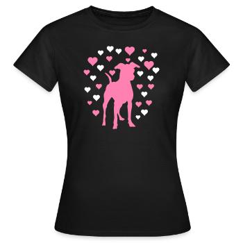 Pinscher - T-shirt Femme - noir - Devant - AI Model Female 172 dark (172cm)