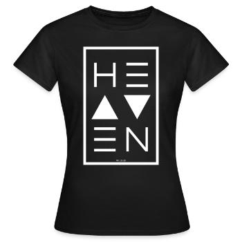Heaven WHITE - Frauen T-Shirt - Schwarz - Vorne - AI Model Female 172 dark (172cm)
