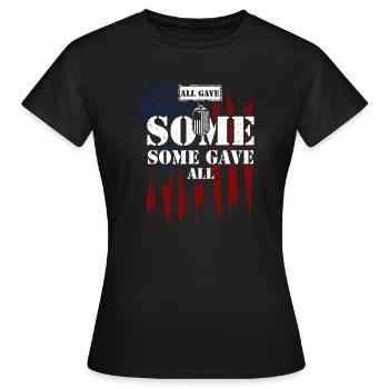 All Gave Some Some Gave All - Women's T-Shirt - black - Front - AI Model Female 172 dark (172cm)