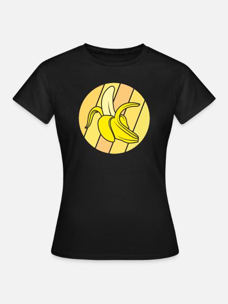 Banane - Frauen T-Shirt - Schwarz