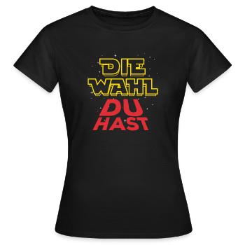 Die Wahl du hast - SPD Wähler - Stimme - Frauen T-Shirt - Schwarz - Vorne - AI Model Female 172 dark (172cm)