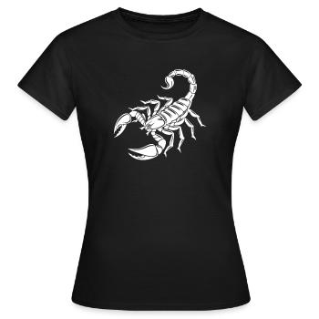 Scorpion - Dard venimeux - Conservation des espèces - Habitat - T-shirt Femme - noir - Devant - AI Model Female 172 dark (172cm)