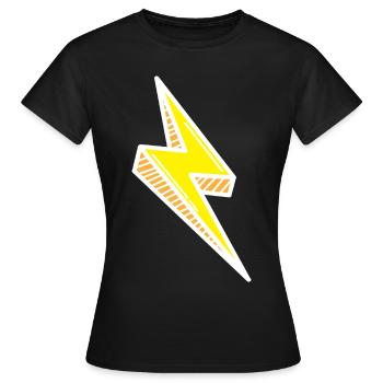 Blitz Comic Rapide - T-shirt Femme - noir - Devant - AI Model Female 172 dark (172cm)