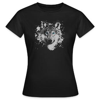 mystique Wolf Pack - T-shirt Femme - noir - Devant - AI Model Female 172 dark (172cm)
